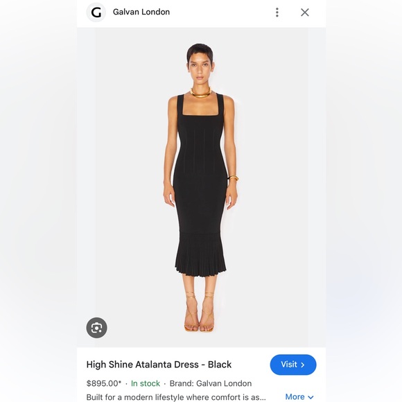 GALVAN LONDON MAXI DRESS. - Picture 1 of 10